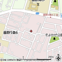 北海道札幌市南区藤野５条6丁目21周辺の地図