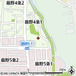 北海道札幌市南区藤野４条1丁目周辺の地図