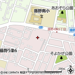 北海道札幌市南区藤野５条6丁目20周辺の地図