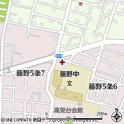 北海道札幌市南区藤野５条6丁目2周辺の地図