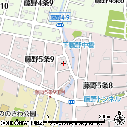 北海道札幌市南区藤野５条9丁目5周辺の地図