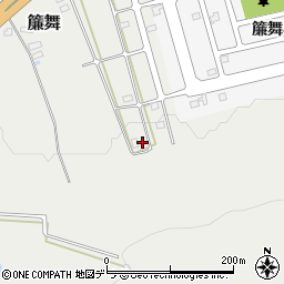 北海道札幌市南区簾舞461周辺の地図