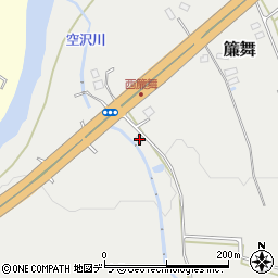 北海道札幌市南区簾舞470周辺の地図