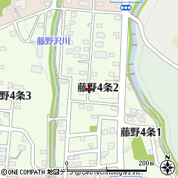 北海道札幌市南区藤野４条2丁目周辺の地図