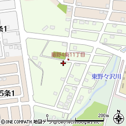 北海道札幌市南区藤野４条11丁目周辺の地図