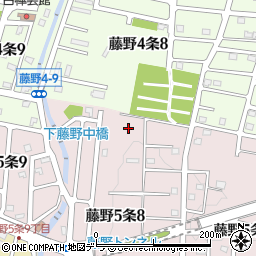 北海道札幌市南区藤野５条8丁目2周辺の地図