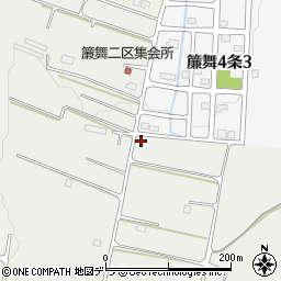 北海道札幌市南区簾舞353周辺の地図