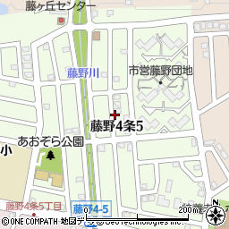 北海道札幌市南区藤野４条5丁目周辺の地図
