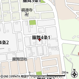 〒061-2264 北海道札幌市南区簾舞四条の地図