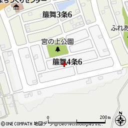 北海道札幌市南区簾舞４条周辺の地図