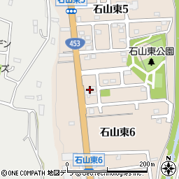 北海道札幌市南区石山東6丁目2周辺の地図