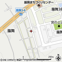 北海道札幌市南区簾舞458-52周辺の地図