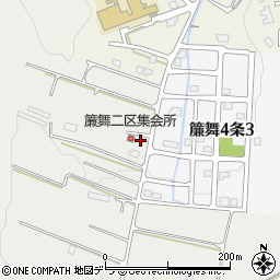 北海道札幌市南区簾舞347周辺の地図
