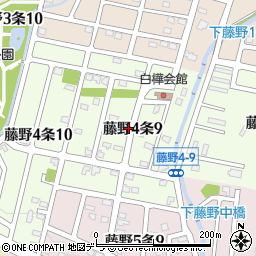 北海道札幌市南区藤野４条9丁目周辺の地図