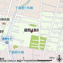 北海道札幌市南区藤野４条8丁目周辺の地図