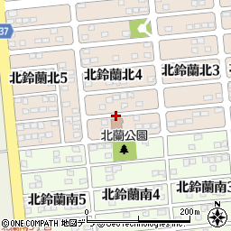 音更町役場コミセン・地域会館関係　北蘭老人憩いの家周辺の地図