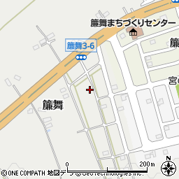 北海道札幌市南区簾舞458周辺の地図