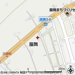 簾舞四区町内会館周辺の地図