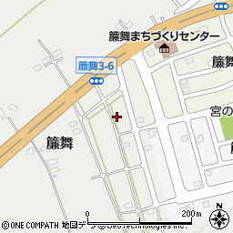 北海道札幌市南区簾舞458-23周辺の地図