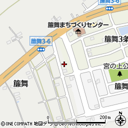 北海道札幌市南区簾舞458-8周辺の地図
