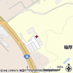 北海道北広島市輪厚322-1周辺の地図