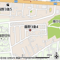 北海道札幌市南区藤野３条周辺の地図