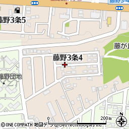 北海道札幌市南区藤野３条周辺の地図