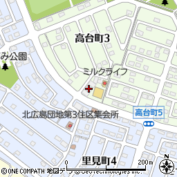 北海道北広島市高台町3丁目10-3周辺の地図