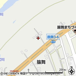 北海道札幌市南区簾舞462周辺の地図
