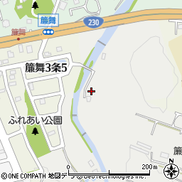 北海道札幌市南区簾舞343周辺の地図