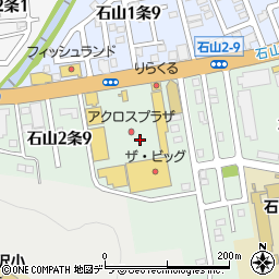 ソフトバンク　札幌藤野周辺の地図