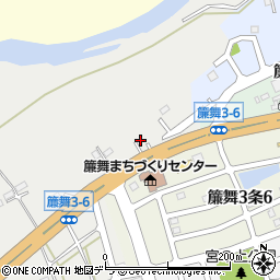 北海道札幌市南区簾舞603-4周辺の地図