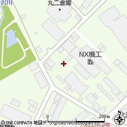 北海道北広島市大曲工業団地周辺の地図