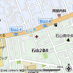 アレックス中古車札幌周辺の地図
