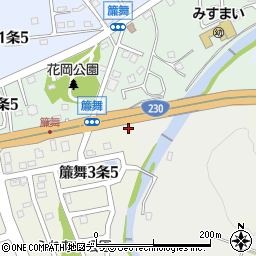 株式会社米原仏具店簾舞営業所周辺の地図