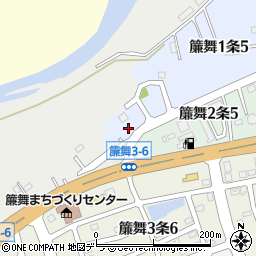 北海道札幌市南区簾舞１条5丁目10周辺の地図