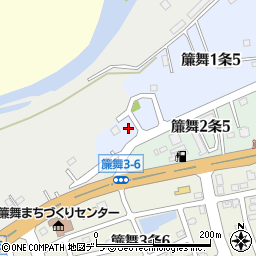 北海道札幌市南区簾舞１条5丁目10-2周辺の地図