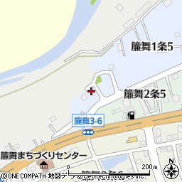 北海道札幌市南区簾舞１条5丁目10-1周辺の地図