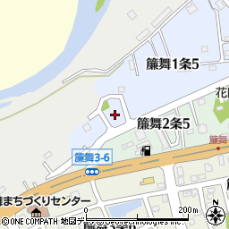 北海道札幌市南区簾舞１条5丁目9周辺の地図