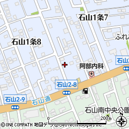 北海道札幌市南区石山１条7丁目8-16周辺の地図