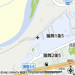 北海道札幌市南区簾舞１条5丁目7周辺の地図