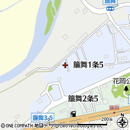 北海道札幌市南区簾舞１条5丁目7-5周辺の地図