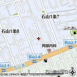 北海道札幌市南区石山１条7丁目8-25周辺の地図
