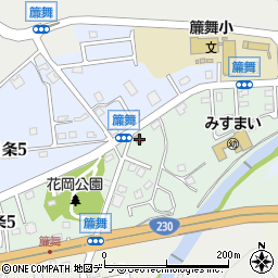 札幌簾舞郵便局 ＡＴＭ周辺の地図