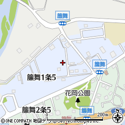 北海道札幌市南区簾舞１条5丁目3周辺の地図