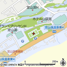 定山渓スポーツ公園テニスコート周辺の地図