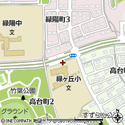 北広島市立緑ヶ丘小学校　ことばの教室周辺の地図