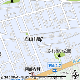 北海道札幌市南区石山１条7丁目4-21周辺の地図