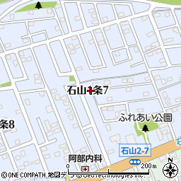 北海道札幌市南区石山１条7丁目周辺の地図