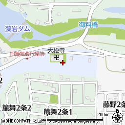 北海道札幌市南区簾舞１条1丁目1周辺の地図